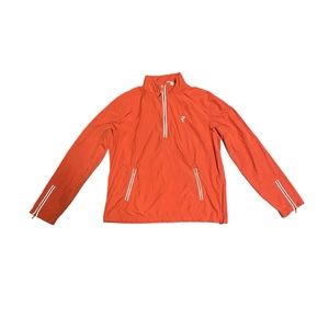 Ashworth Golf Women’s Orange Long Sleeves Windbreaker Style Jacket Size …